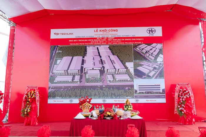 HPCons khởi công giai đoạn 2 Nhà máy Techlink Pets tại Quảng Ngãi