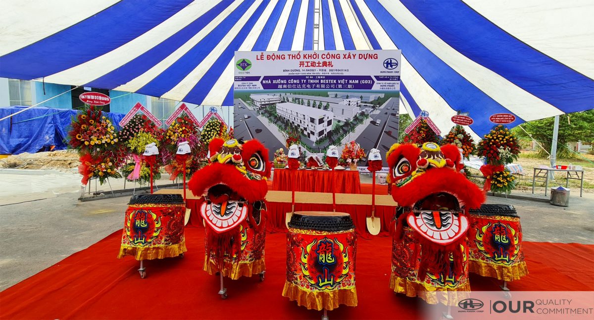 Khởi công dự án nhà xưởng Công ty TNHH Bestek Việt Nam – giai đoạn 3