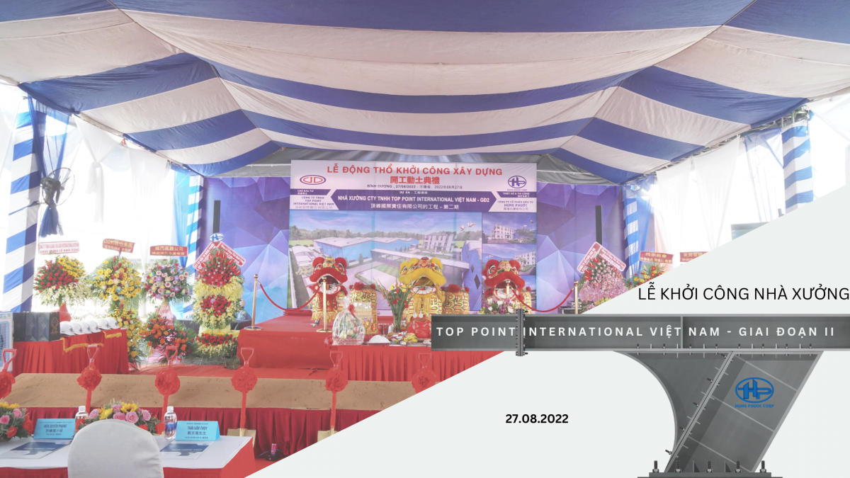 Lễ khởi công nhà xưởng Công ty Top Point International Việt Nam – giai đoạn II
